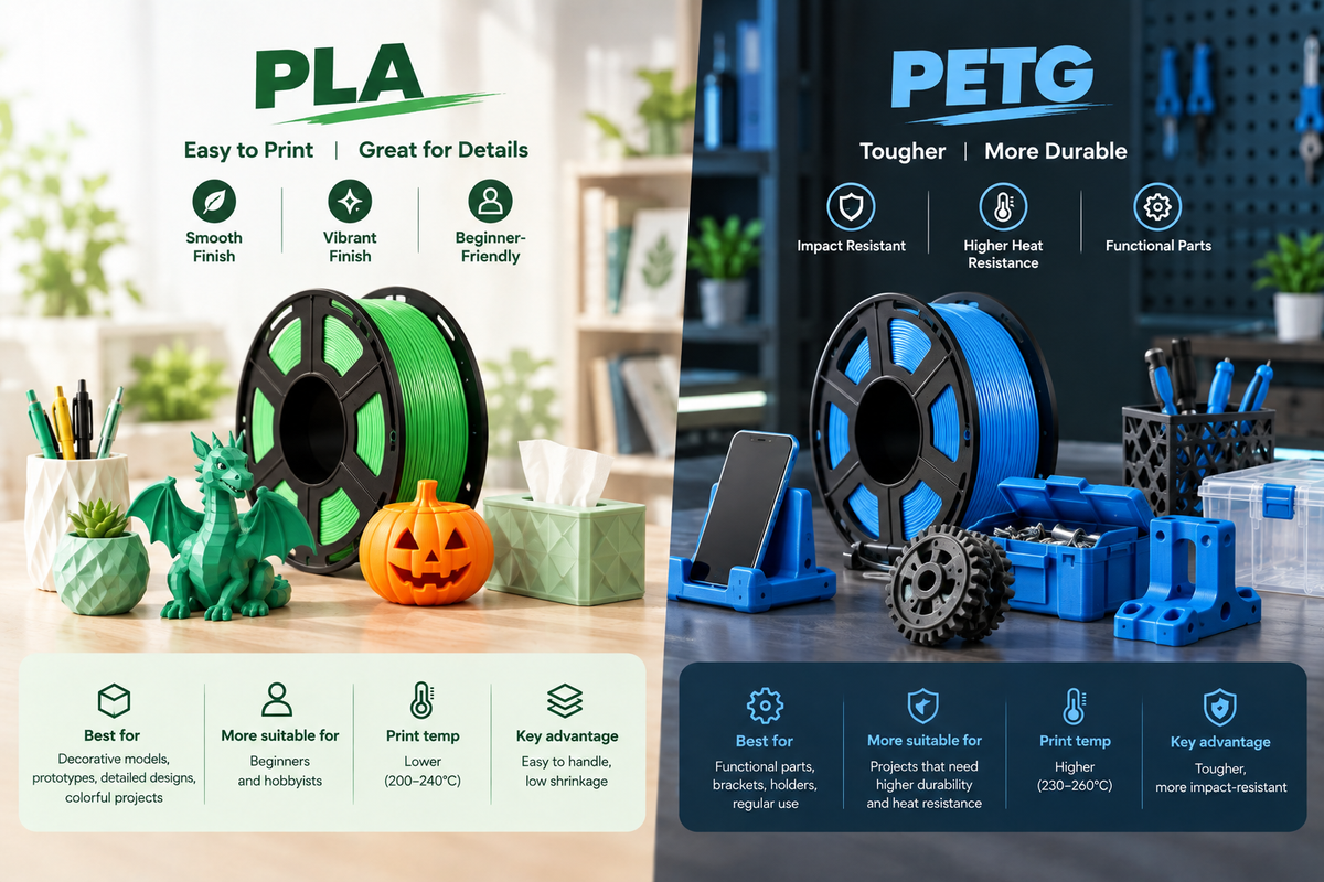 PLA vs PETG: Which Filament Should You Choose?