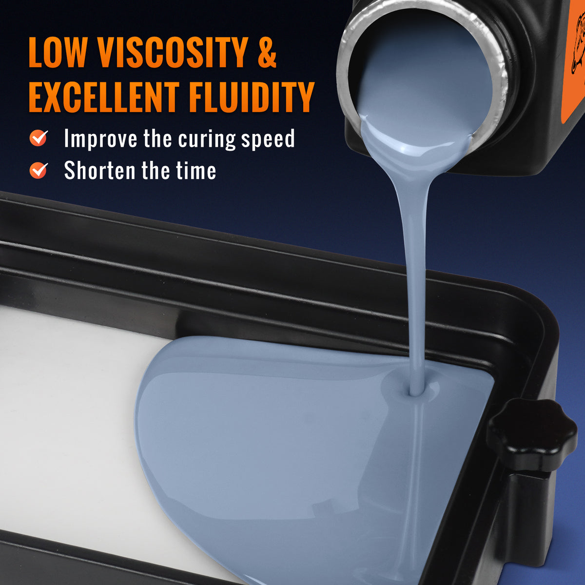 TECBEARS 3D Printing UV Curing Resin 405nm 1000g