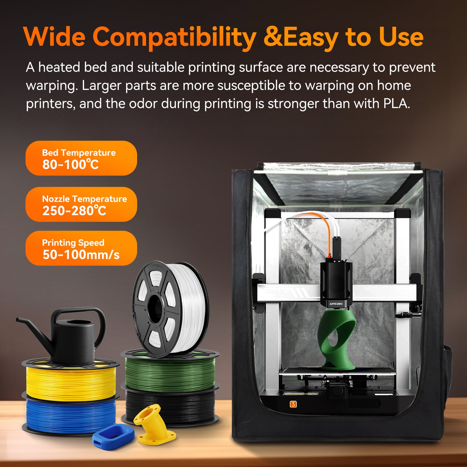TECBEARS ABS 3D Printing Filament 1.75mm 1KG