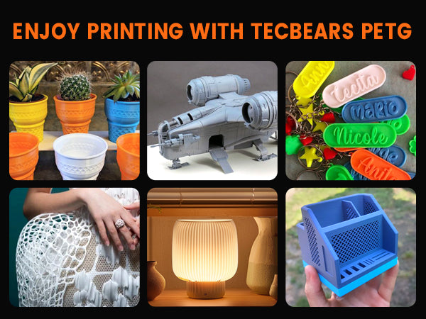 TECBEARS PETG 3D Printer Filament 1KG