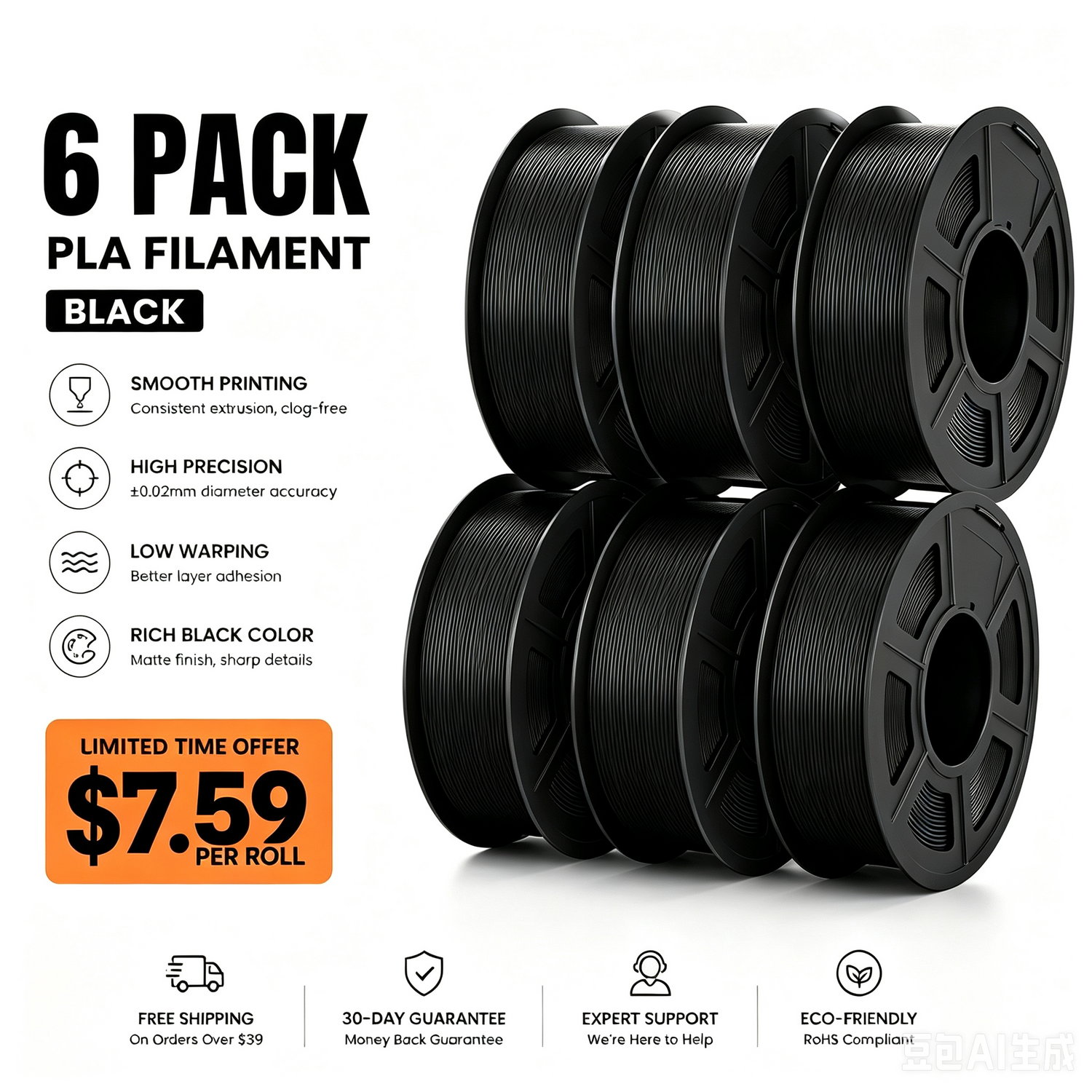[AU Only] TECBEARS PLA\Silk 3D Printer Filament 6-10KG