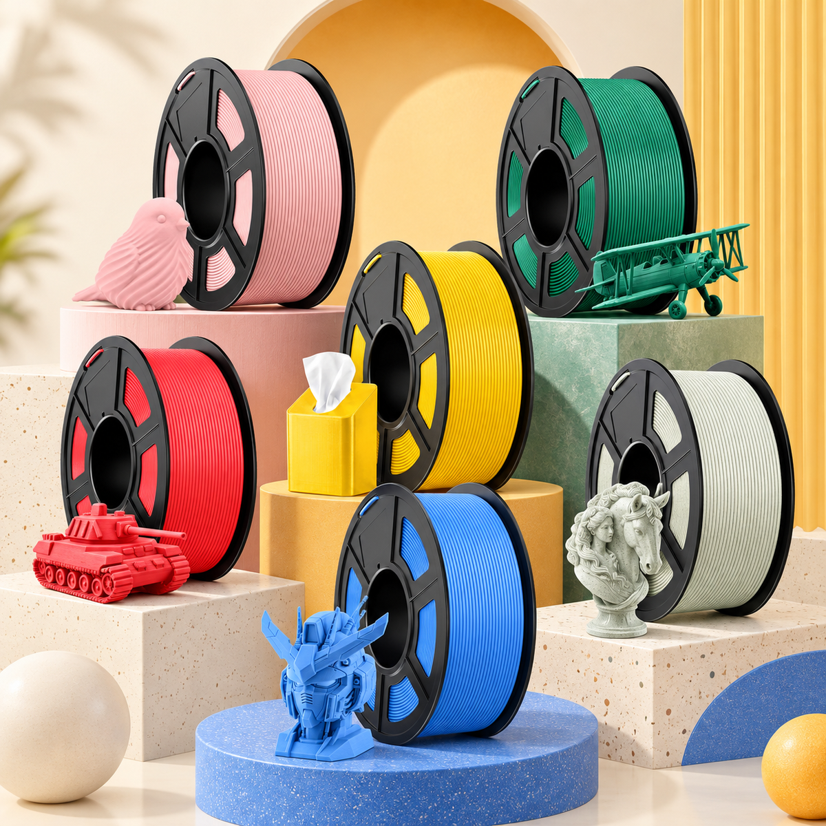 [US Only] TECBEARS PLA\ PETG\ ABS\ ASA Collection 3D Printer Filament 1KG