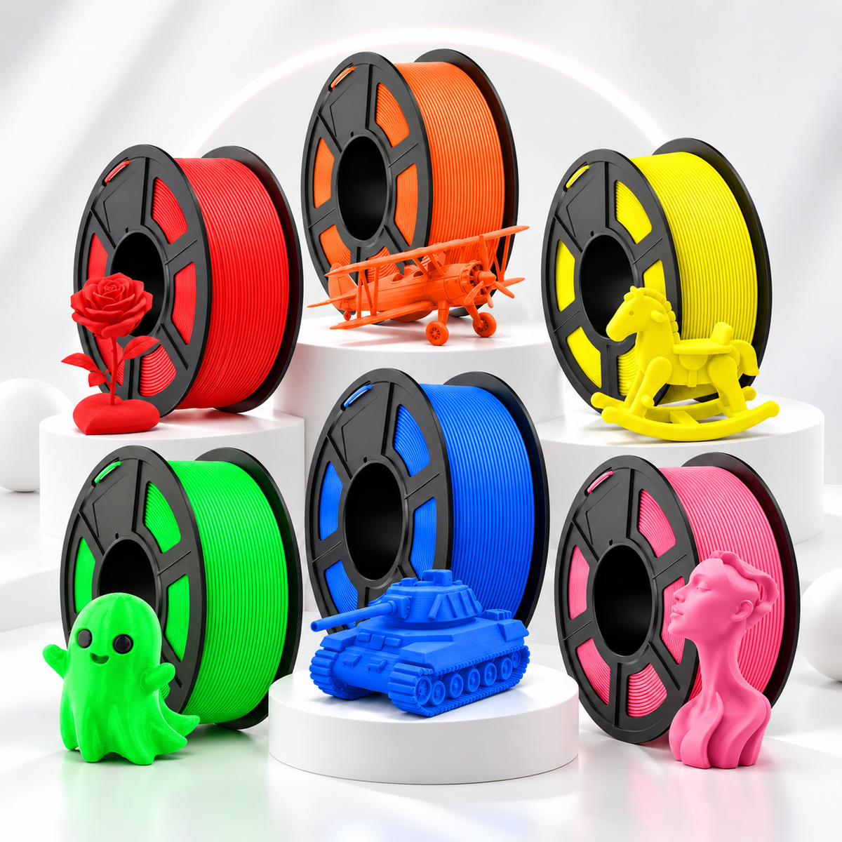 [US Only] TECBEARS PLA\ PETG\ ABS\ ASA Collection 3D Printer Filament 1KG