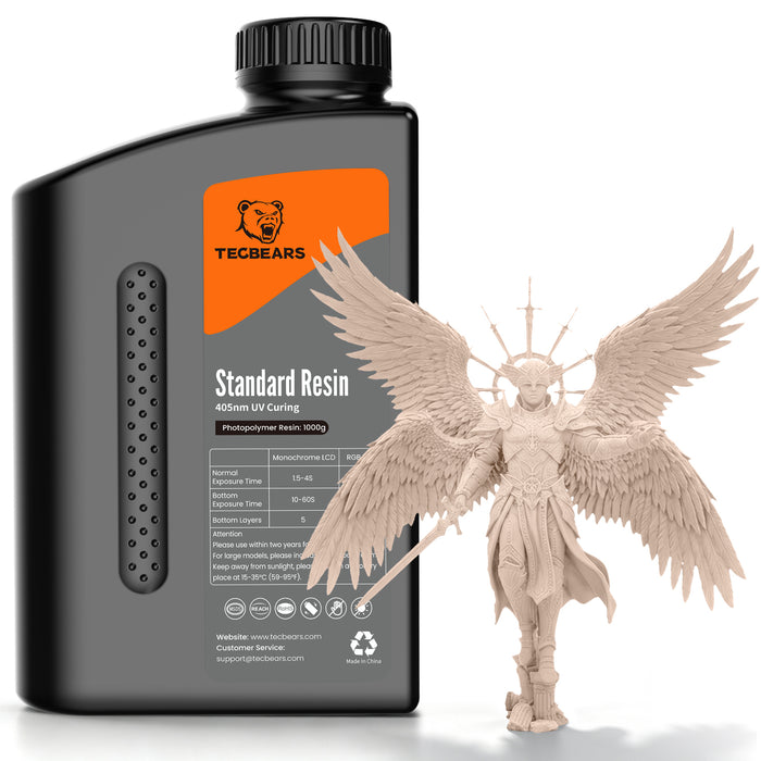 TECBEARS Standard Resin 1000g , 3D Printing UV Curing Resin 405nm