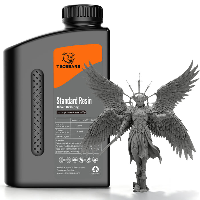 TECBEARS Standard Resin 1000g , 3D Printing UV Curing Resin 405nm