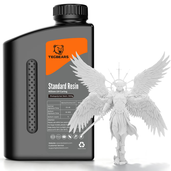 TECBEARS Standard Resin 1000g , 3D Printing UV Curing Resin 405nm